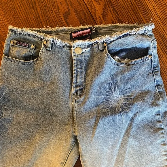 Vintage Bubblegum Light Blue Denim Jeans | size 9/10 - Picture 3 of 7
